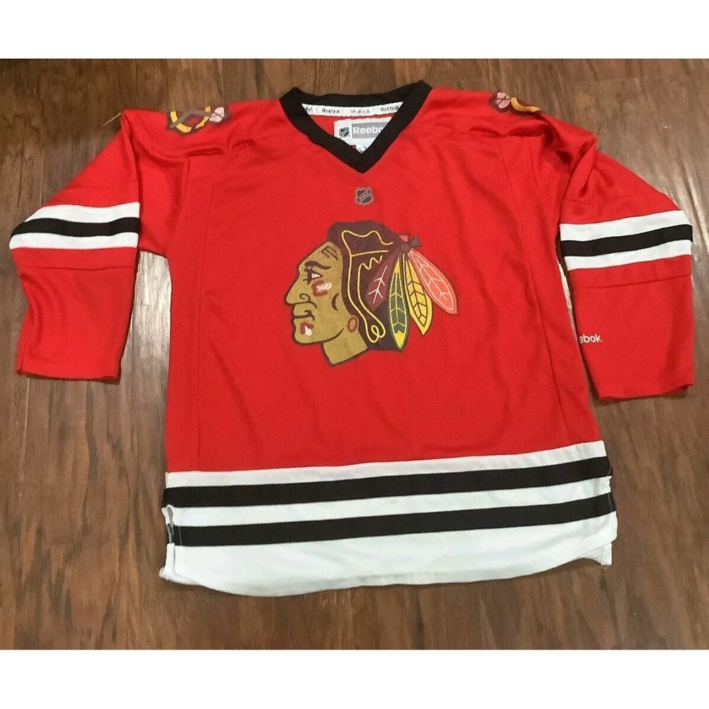 Reebok Chicago Blackhawks NHL Hockey Jersey Youth Size L/XL